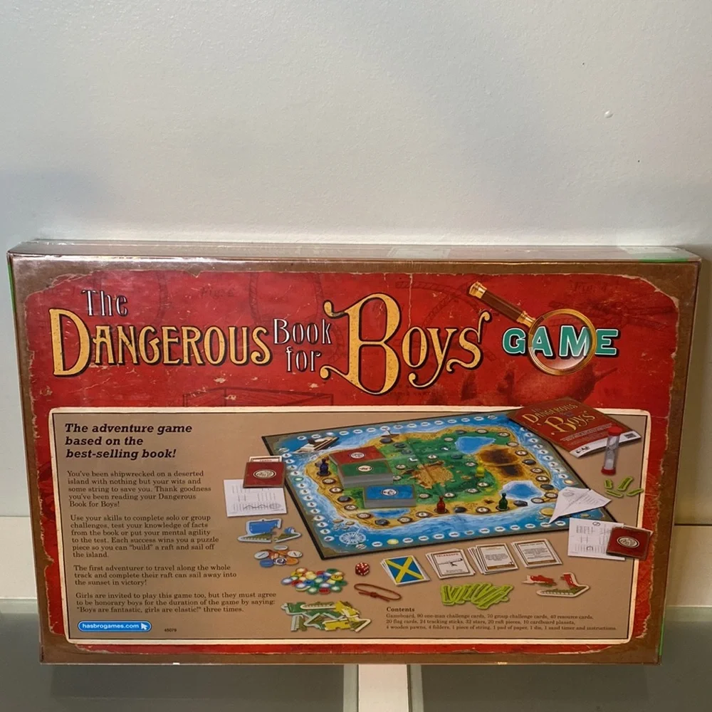 Parker Brothers The Dangerous Book for Boys Game-New in Box w/Wrap!